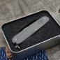 Preview: TITAN - oldcross glatt dark wash geschraubt - oc - fertigmontiertes Taschenmesser - Titan Grade 5  (Ti 6AI 4V) - 91mm